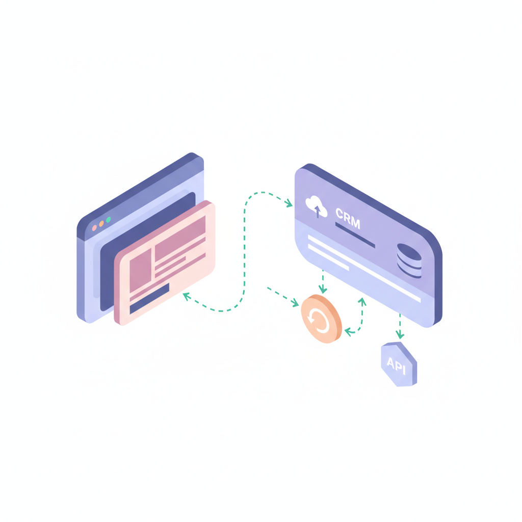 Схема интеграции сайта с amoCRM через формы и API